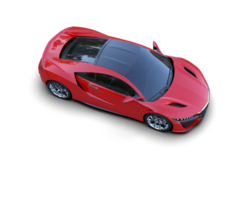Realistic sport car isolated on background. 3d rendering - illustration png