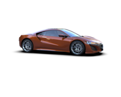 Realistic sport car isolated on background. 3d rendering - illustration png