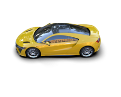 Realistic sport car isolated on background. 3d rendering - illustration png