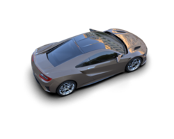 Realistic sport car isolated on background. 3d rendering - illustration png