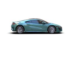 Realistic sport car isolated on background. 3d rendering - illustration png