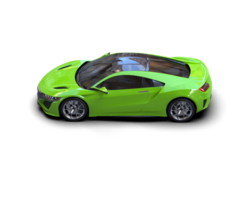 Realistic sport car isolated on background. 3d rendering - illustration png