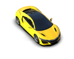 Realistic sport car isolated on background. 3d rendering - illustration png