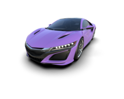 Realistic sport car isolated on background. 3d rendering - illustration png
