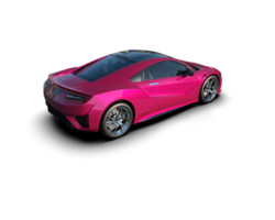 Realistic sport car isolated on background. 3d rendering - illustration png