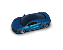 Realistic sport car isolated on background. 3d rendering - illustration png