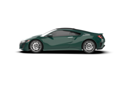 Realistic sport car isolated on background. 3d rendering - illustration png