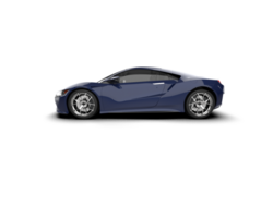 Realistic sport car isolated on background. 3d rendering - illustration png