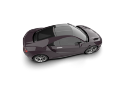 Realistic sport car isolated on background. 3d rendering - illustration png
