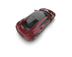 Realistic sport car isolated on background. 3d rendering - illustration png