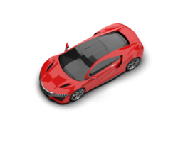 Realistic sport car isolated on background. 3d rendering - illustration png