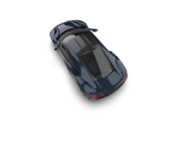 Realistic sport car isolated on background. 3d rendering - illustration png