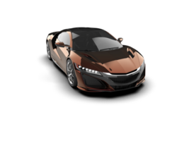 Realistic sport car isolated on background. 3d rendering - illustration png