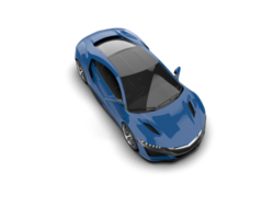 Realistic sport car isolated on background. 3d rendering - illustration png