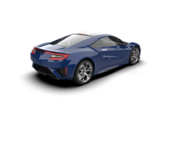 Realistic sport car isolated on background. 3d rendering - illustration png