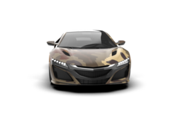 Realistic sport car isolated on background. 3d rendering - illustration png