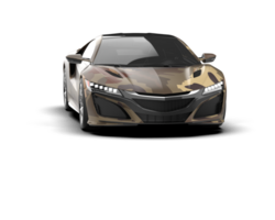 Realistic sport car isolated on background. 3d rendering - illustration png