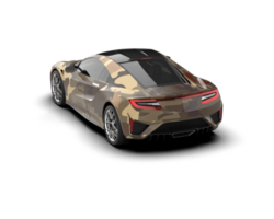 Realistic sport car isolated on background. 3d rendering - illustration png