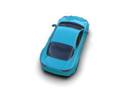 Realistic sport car isolated on background. 3d rendering - illustration png