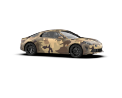 Realistic sport car isolated on background. 3d rendering - illustration png