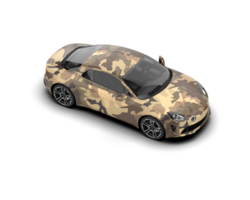 Realistic sport car isolated on background. 3d rendering - illustration png