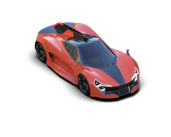 Realistic sport car isolated on background. 3d rendering - illustration png