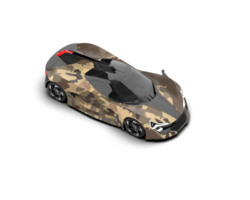 Realistic sport car isolated on background. 3d rendering - illustration png