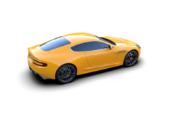 Realistic sport car isolated on background. 3d rendering - illustration png