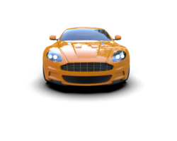Realistic sport car isolated on background. 3d rendering - illustration png