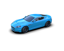 Realistic sport car isolated on background. 3d rendering - illustration png
