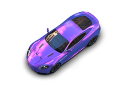 Realistic sport car isolated on background. 3d rendering - illustration png