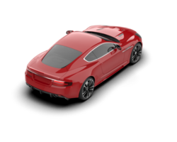 Realistic sport car isolated on background. 3d rendering - illustration png