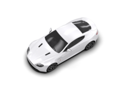 Realistic sport car isolated on background. 3d rendering - illustration png