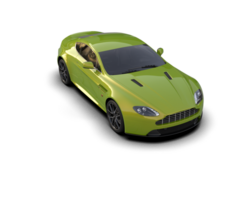 Realistic sport car isolated on background. 3d rendering - illustration png