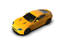 Realistic sport car isolated on background. 3d rendering - illustration png