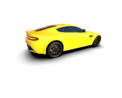 Realistic sport car isolated on background. 3d rendering - illustration png