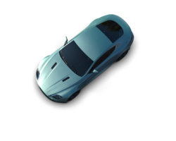 Realistic sport car isolated on background. 3d rendering - illustration png