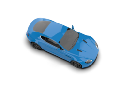 Realistic sport car isolated on background. 3d rendering - illustration png