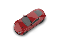 Realistic sport car isolated on background. 3d rendering - illustration png