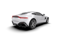 Realistic sport car isolated on background. 3d rendering - illustration png