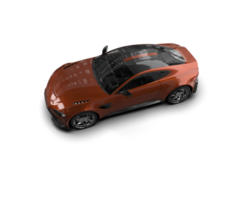 Realistic sport car isolated on background. 3d rendering - illustration png