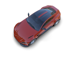 Realistic sport car isolated on background. 3d rendering - illustration png