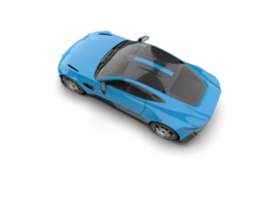 Realistic sport car isolated on background. 3d rendering - illustration png