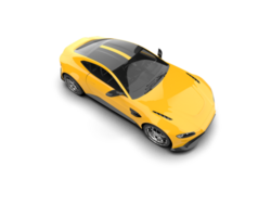 Realistic sport car isolated on background. 3d rendering - illustration png