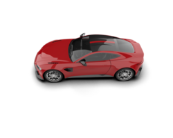 Realistic sport car isolated on background. 3d rendering - illustration png