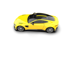 Realistic sport car isolated on background. 3d rendering - illustration png