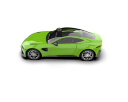Realistic sport car isolated on background. 3d rendering - illustration png