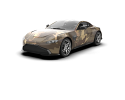 Realistic sport car isolated on background. 3d rendering - illustration png