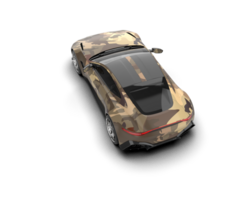 Realistic sport car isolated on background. 3d rendering - illustration png