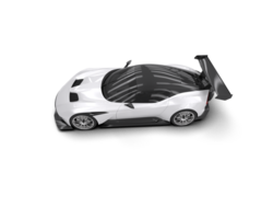 Realistic sport car isolated on background. 3d rendering - illustration png